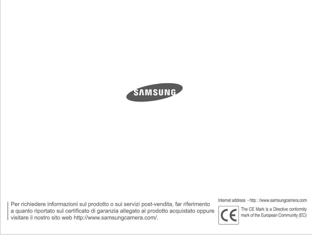 Samsung EC-L201ZSBB/IT, EC-L201ZBBC/IT, EC-L201ZEBB/IT, EC-L201ZUBA/IT, EC-L201ZPBB/IT, EC-L201ZPBA/IT, EC-L201ZUBC/IT manual 