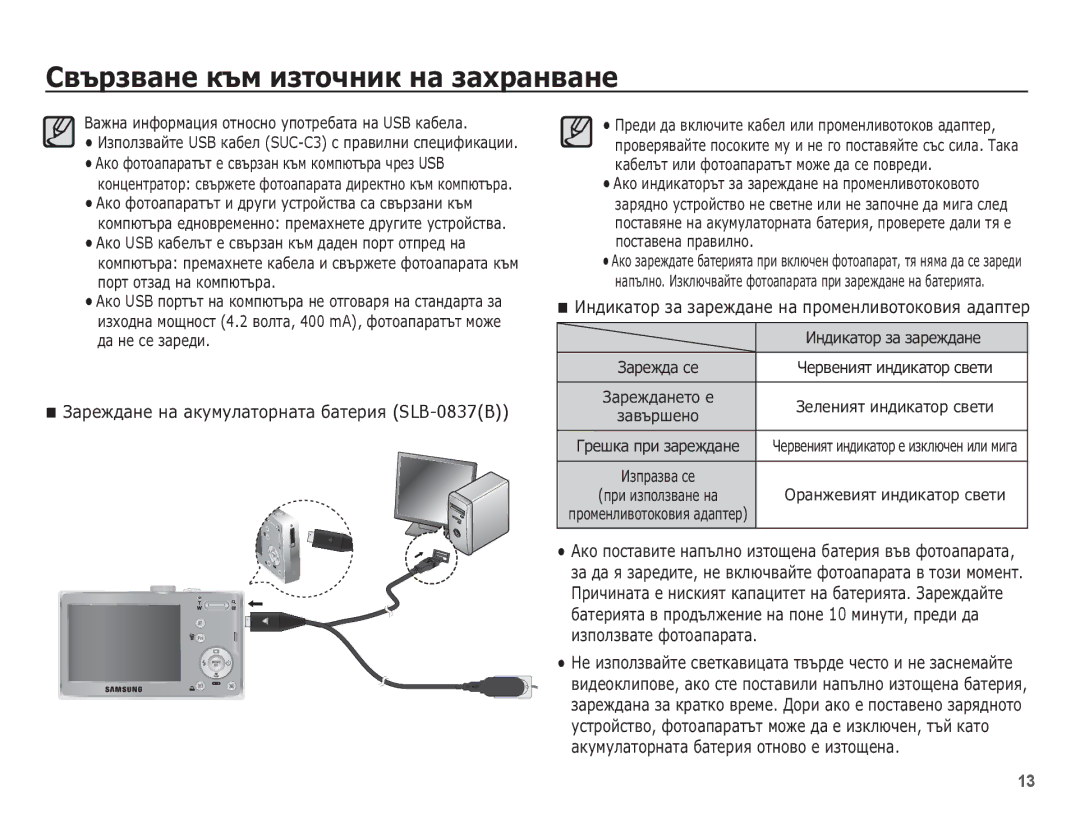 Samsung EC-L201ZPBA/E3 ǮȈȘȍȎȌȈȕȍ ȕȈ ȈȒțȔțȓȈȚȖȘȕȈȚȈ ȉȈȚȍȘȐȧ SLB-0837B, ǰȕȌȐȒȈȚȖȘ ȏȈ ȏȈȘȍȎȌȈȕȍ ȕȈ ȗȘȖȔȍȕȓȐȊȖȚȖȒȖȊȐȧ ȈȌȈȗȚȍȘ 