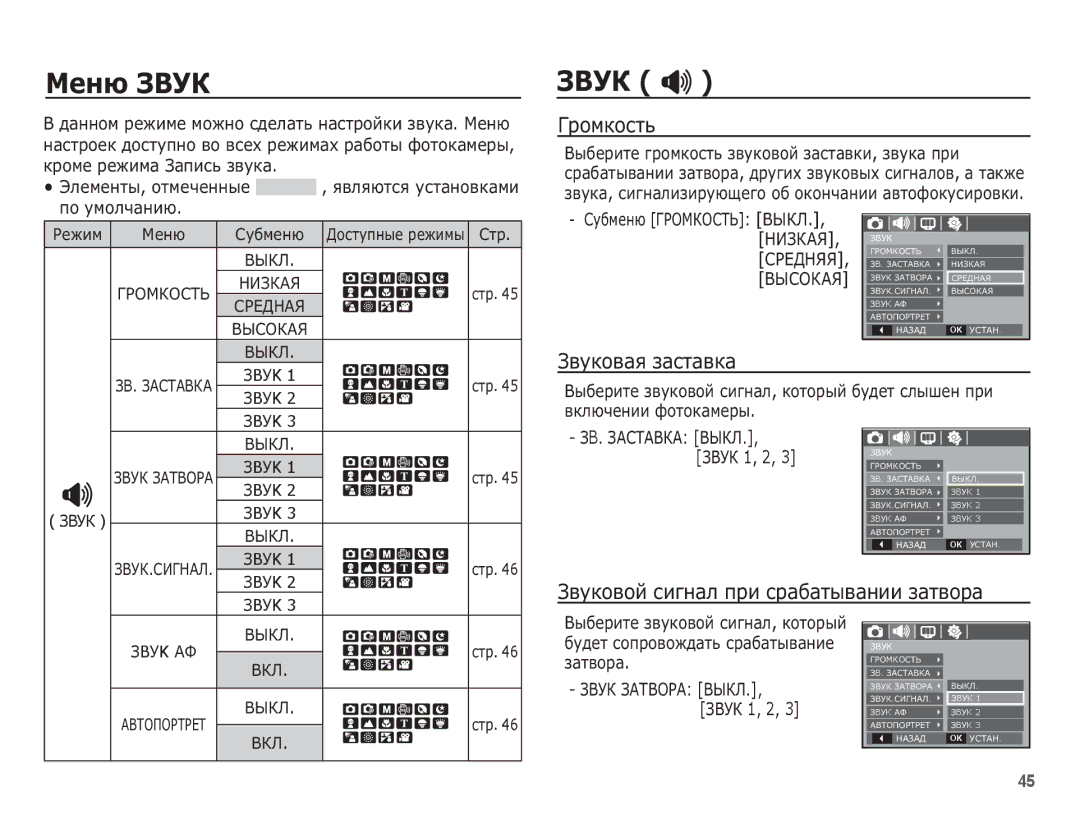 Samsung EC-L201ZBBA/RU manual ǴȍȕȦ ǯǪǻǲ, ǮǪǻǲ , ǪȘȖȔȒȖșȚȤ, ǮȊțȒȖȊȈȧ ȏȈșȚȈȊȒȈ, ǮȊțȒȖȊȖȑ șȐȋȕȈȓ ȗȘȐ șȘȈȉȈȚȣȊȈȕȐȐ ȏȈȚȊȖȘȈ 