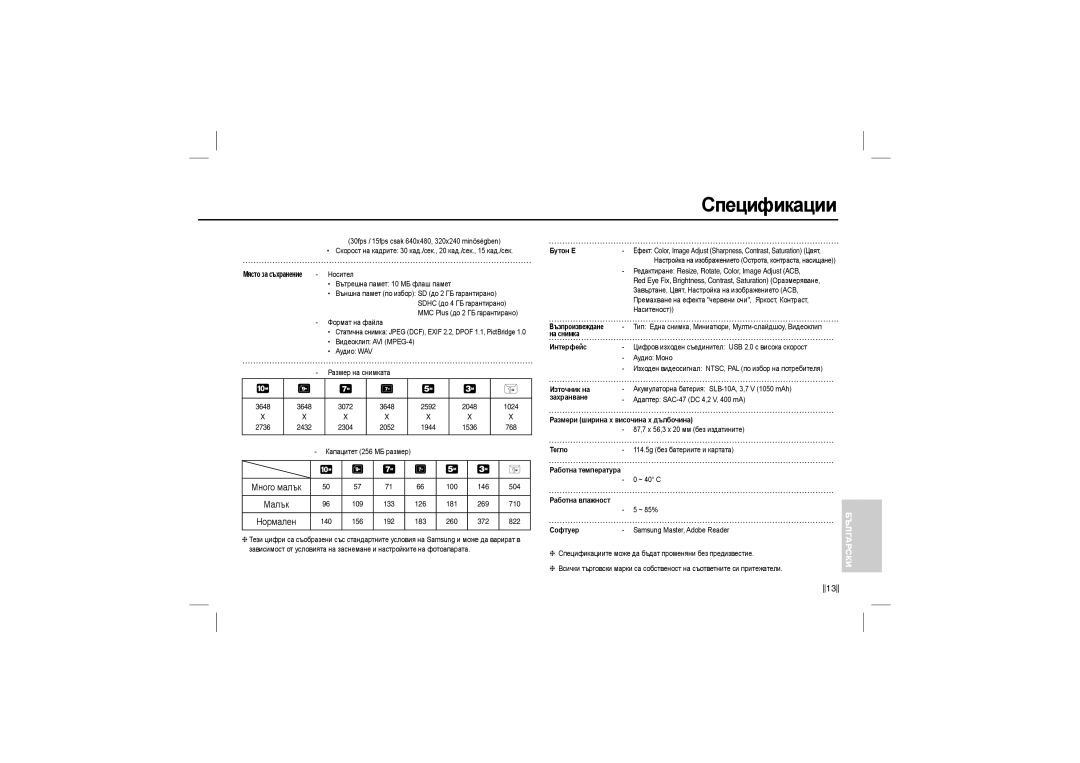 Samsung EC-L210ZBBB/AS, EC-L210B01KFR, EC-L210ZUDA/E3, EC-L210ZSDA/E3, EC-L210ZRDA/E3, EC-L210ZRBA/E2, EC-L210ZBBA/FR Малък 