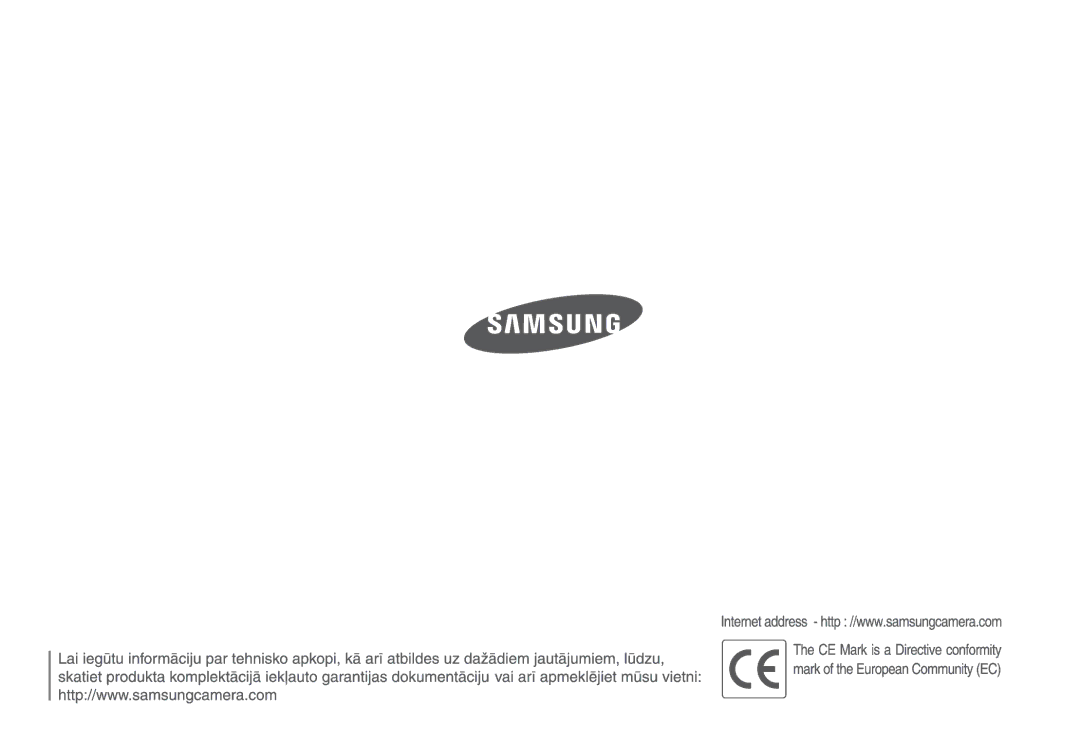 Samsung EC-L210ZRBA/RU, EC-L210ZSBA/RU, EC-L210ZBBA/LV, EC-L210ZBBA/RU, EC-L210ZRBA/LV, EC-L210ZSBA/LV manual 