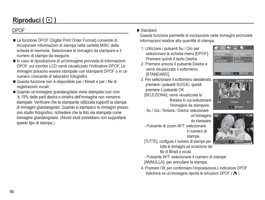 Samsung EC-L301ZBBP/IT manual Standard 