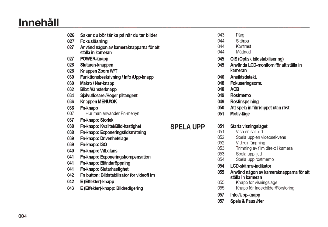 Samsung EC-L310WBBA/E3, EC-L310WSBA/E2, EC-L310WBBA/E2, EC-L310WNBA/E2, EC-L310WPBA/E2 manual 004 