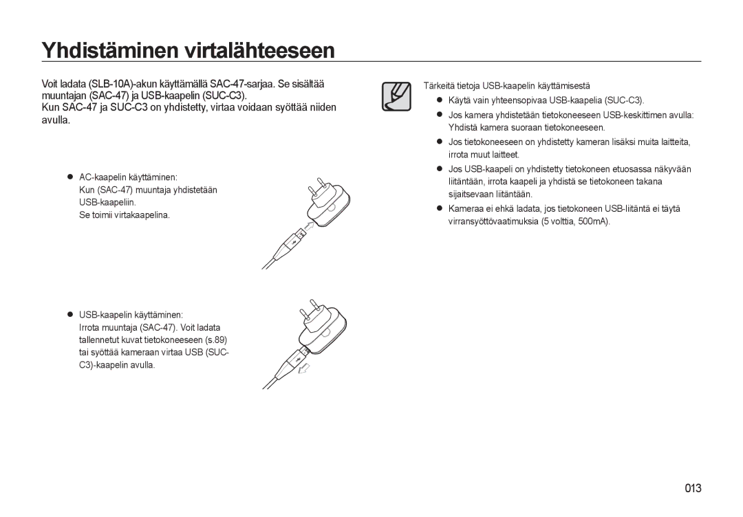 Samsung EC-L310WPBA/E2, EC-L310WBBA/E3, EC-L310WSBA/E2, EC-L310WBBA/E2, EC-L310WNBA/E2 manual 013 