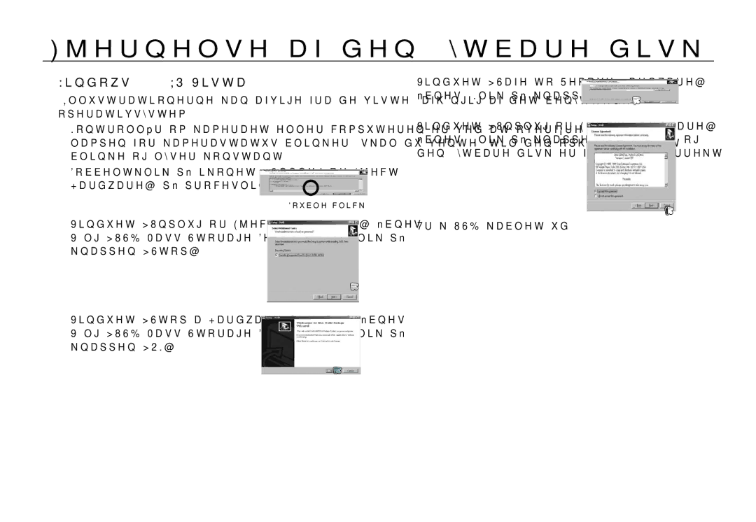 Samsung EC-L310WBBA/E2, EC-L310WBBA/E3 Fjernelse af den ﬂytbare disk,  Windows 2000/XP/Vista, 091, Træk USB-kablet ud 