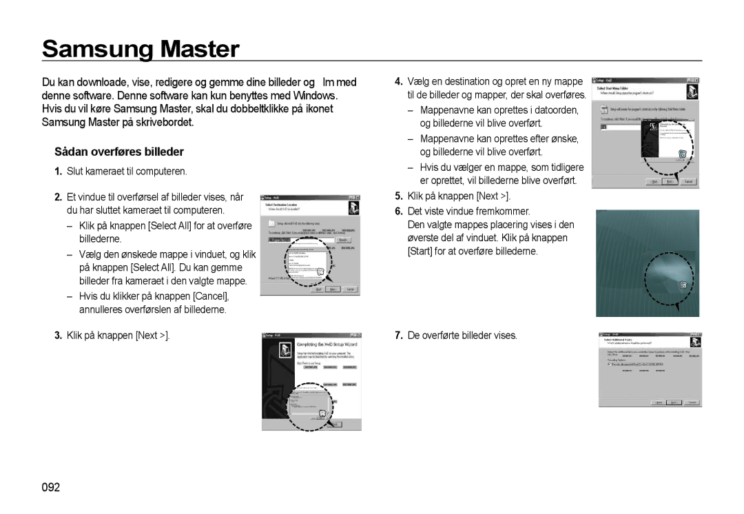 Samsung EC-L310WNBA/E2, EC-L310WBBA/E3, EC-L310WSBA/E2, EC-L310WBBA/E2, EC-L310WPBA/E2 manual Samsung Master, 092 