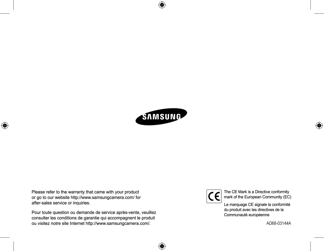 Samsung EC-L310WSBC/IT, EC-L310WNBA/FR, EC-L310WBBA/FR, EC-L310WSBA/FR, EC-L310WPBA/FR, EC-L310WBBA/IT manual AD68-03144A 