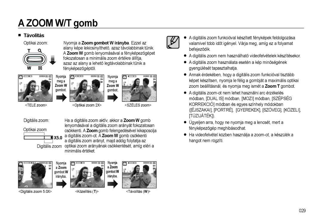 Samsung EC-L310WSBA/E3, EC-L310WPBC/IT, EC-L310WNBC/IT, EC-L310WSBC/IT, EC-L310WBBC/IT, EC-L310WSBA/E1 manual Távolítás, X5.0 