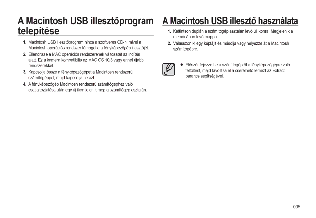 Samsung EC-L310WSBA/E3, EC-L310WPBC/IT, EC-L310WNBC/IT, EC-L310WSBC/IT, EC-L310WBBC/IT manual Telepítése, Memóriában levő mappa 