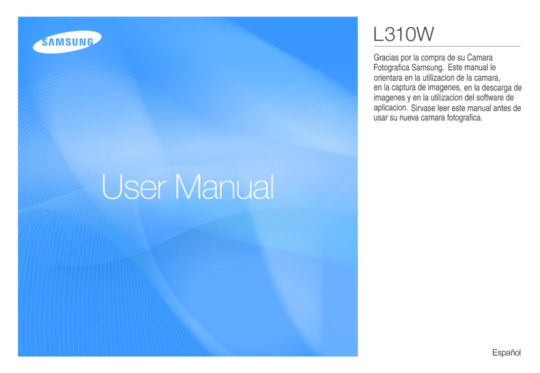 Samsung EC-L310WSBA/E1 manual Español 