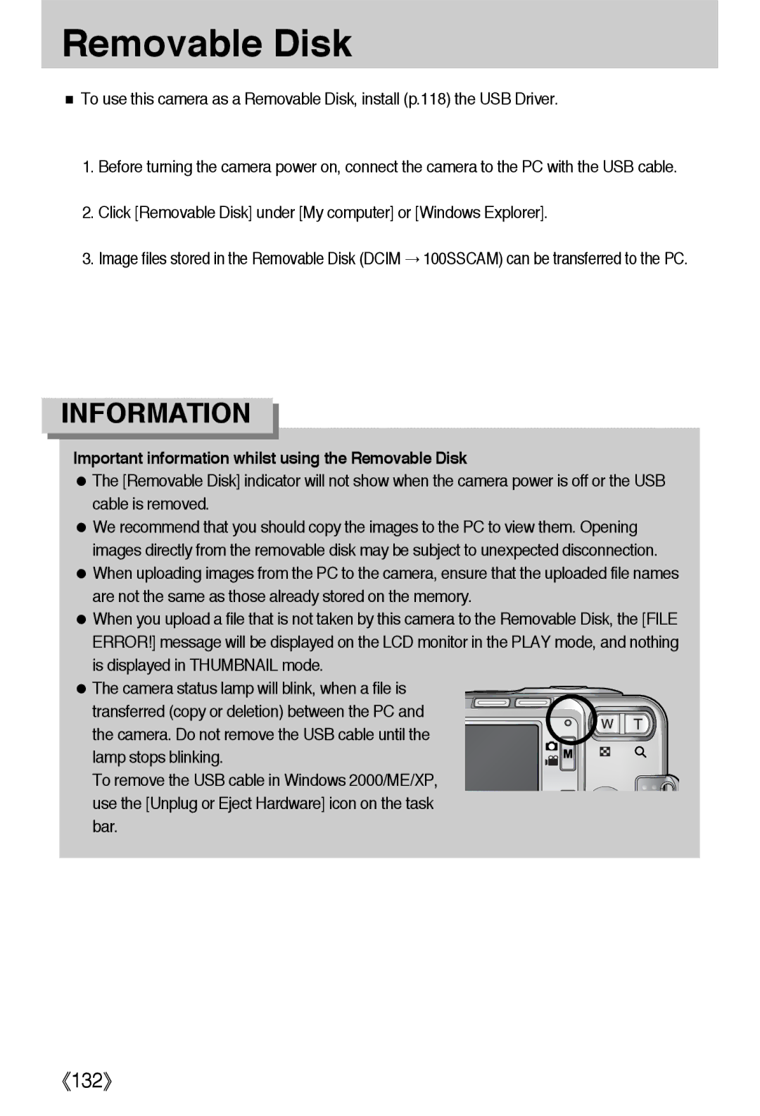 Samsung EC-L55WZSBA/E1 manual Click Removable Disk under My computer or Windows Explorer, Lamp stops blinking, Bar 