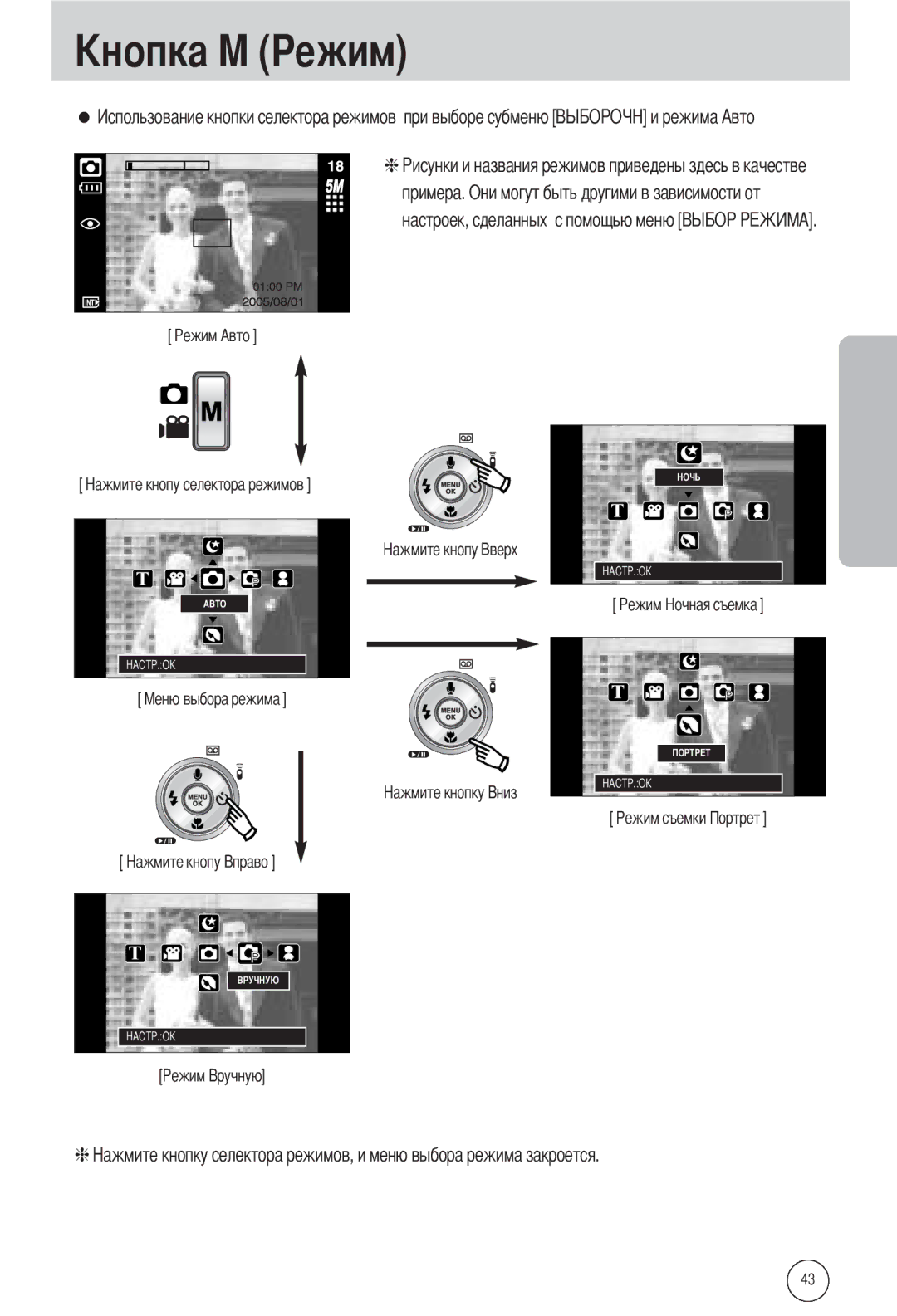 Samsung EC-L55WZSAA, EC-L55WZSBA/E1, EC-L55WZEBA/E1 manual Ежим 