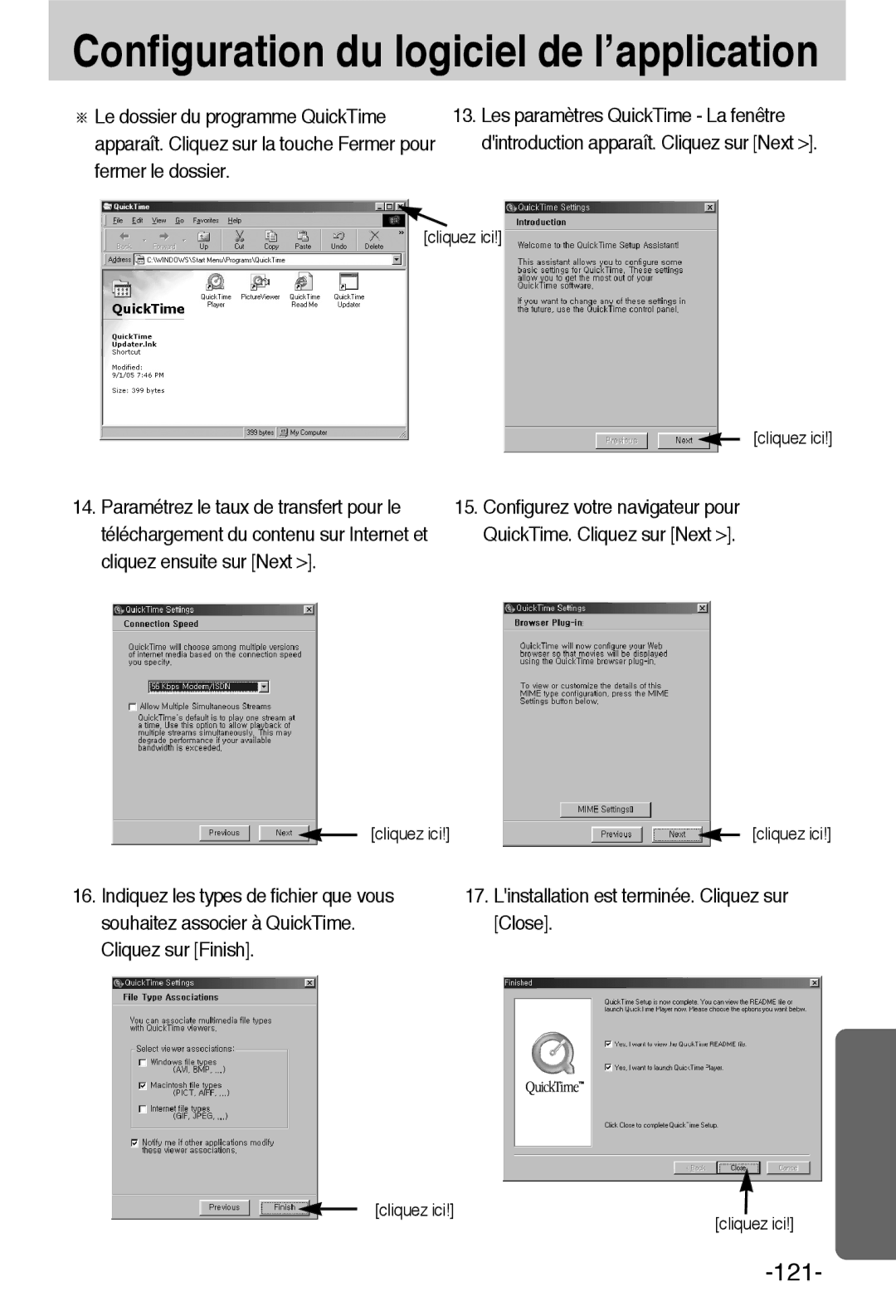 Samsung EC-L55WZSBA/E1 manual 121 