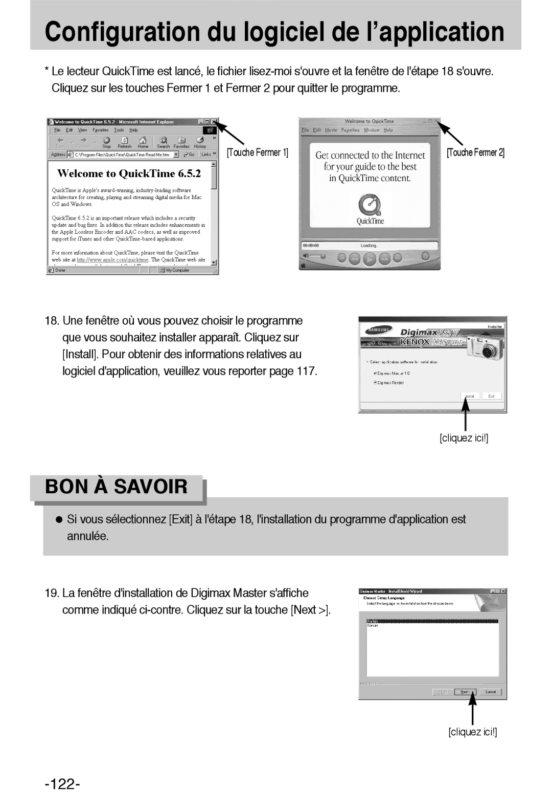 Samsung EC-L55WZSBA/E1 manual 122 