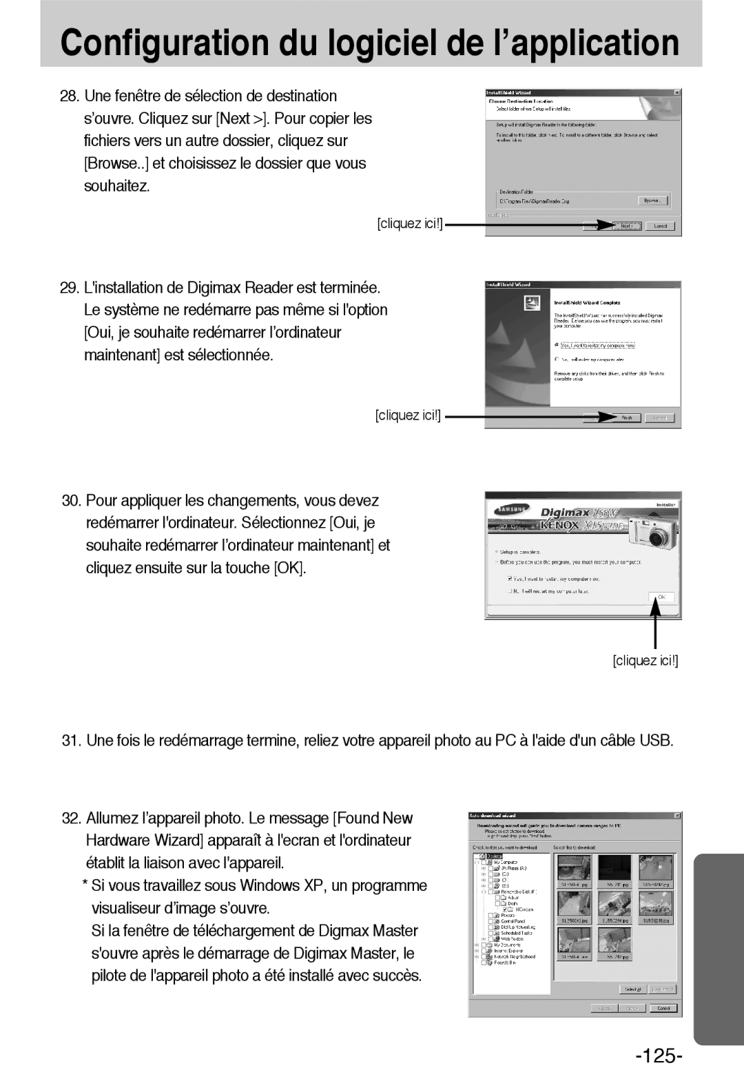 Samsung EC-L55WZSBA/E1 manual 125 