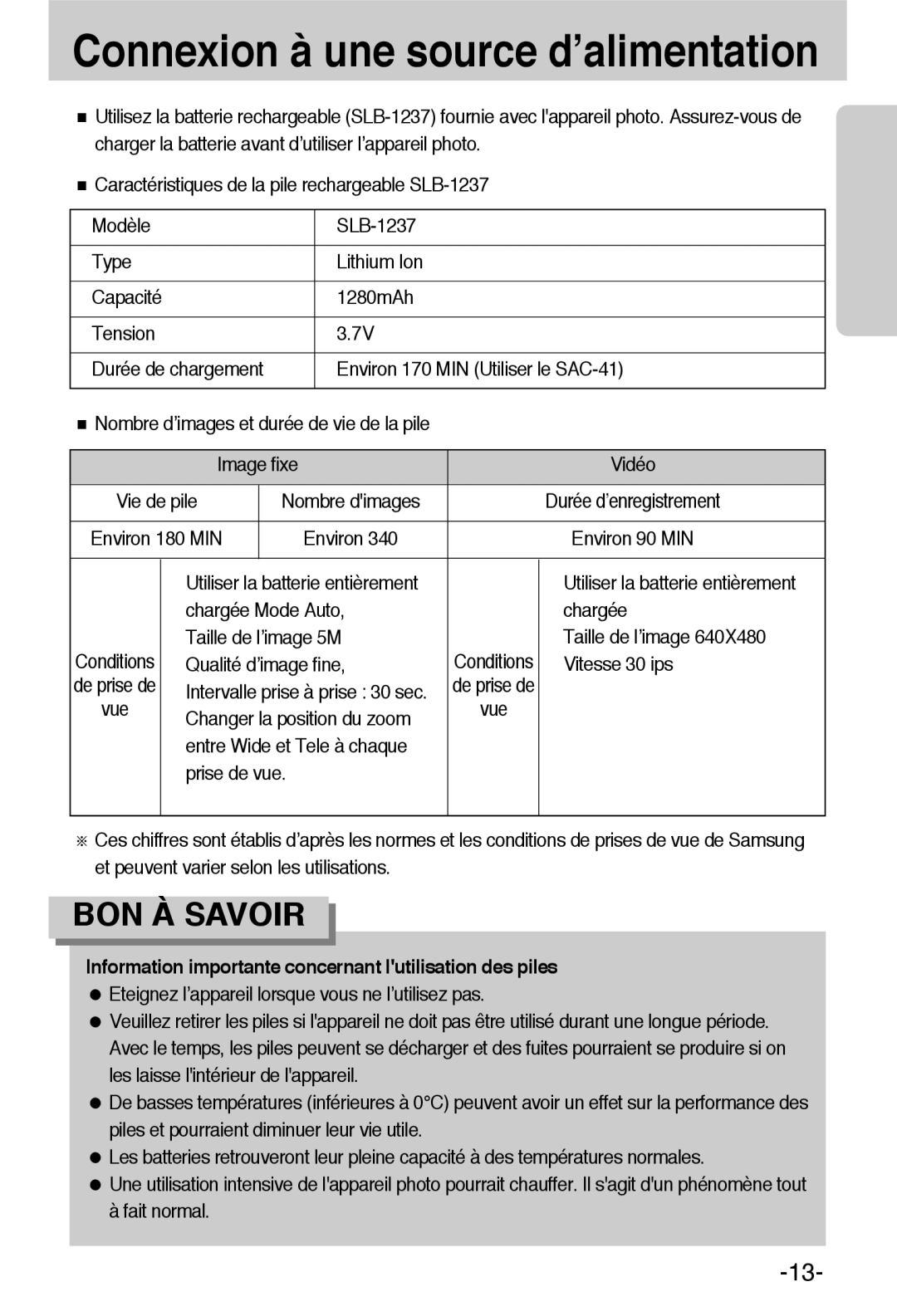 Samsung EC-L55WZSBA/E1 manual Qualité d’image fine, Vitesse 30 ips 