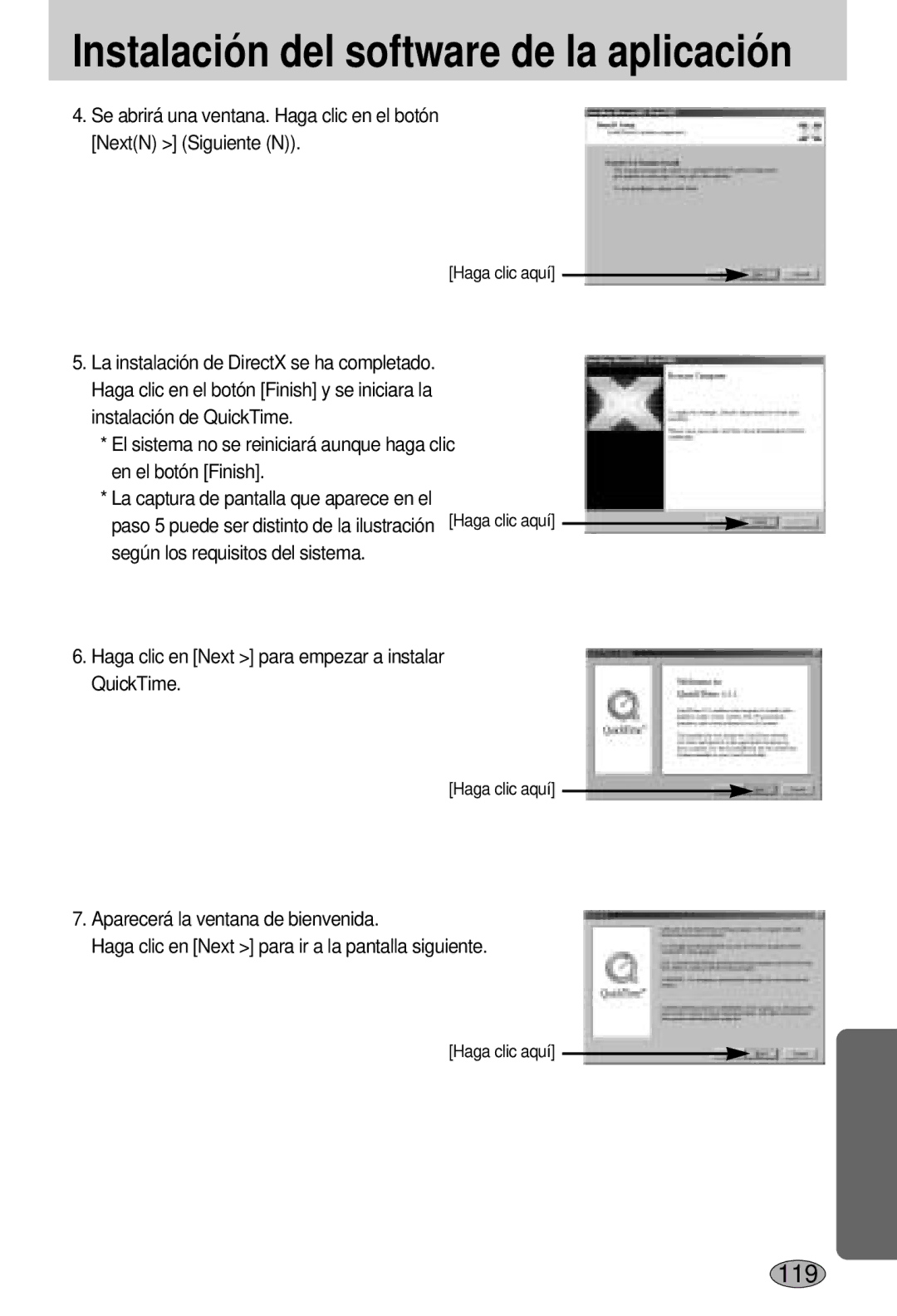 Samsung EC-L55WZSBA/E1 manual 119 