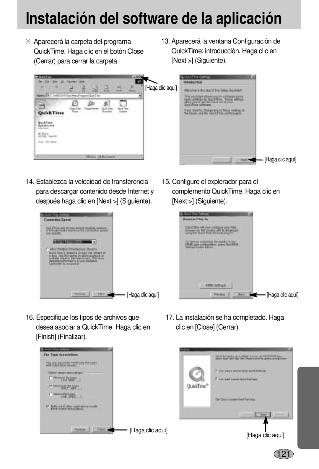 Samsung EC-L55WZSBA/E1 manual 121 