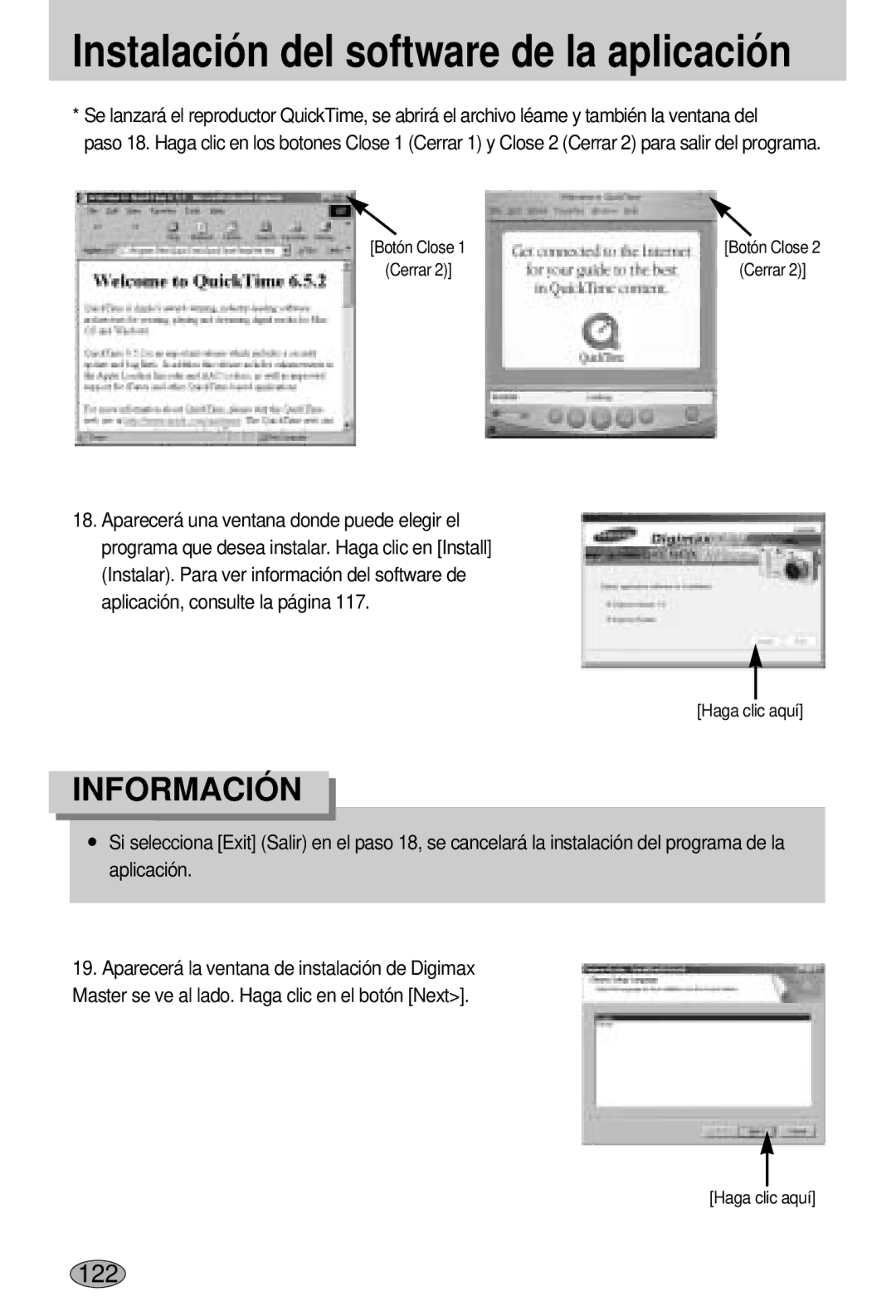 Samsung EC-L55WZSBA/E1 manual 122 