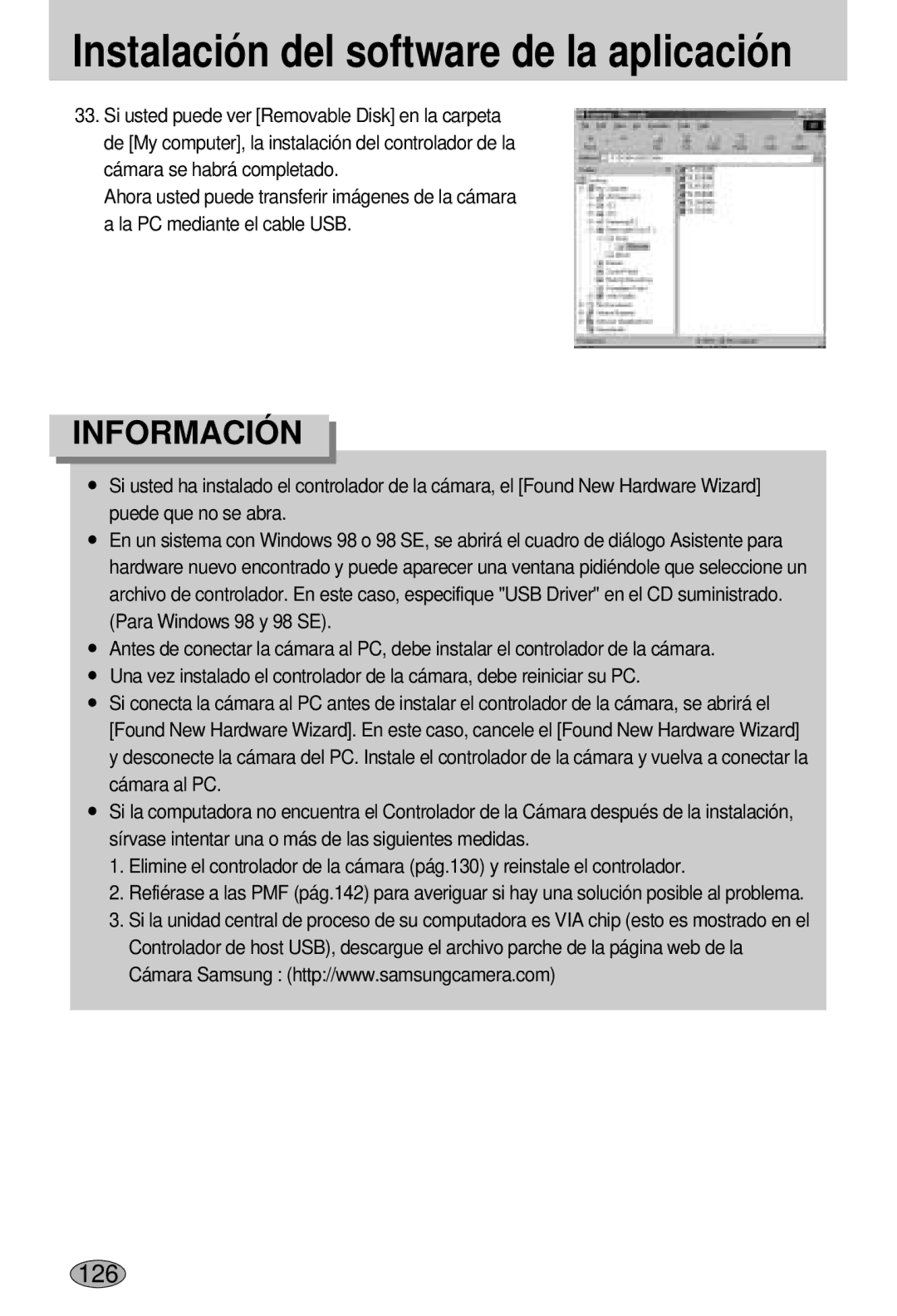 Samsung EC-L55WZSBA/E1 manual 126 