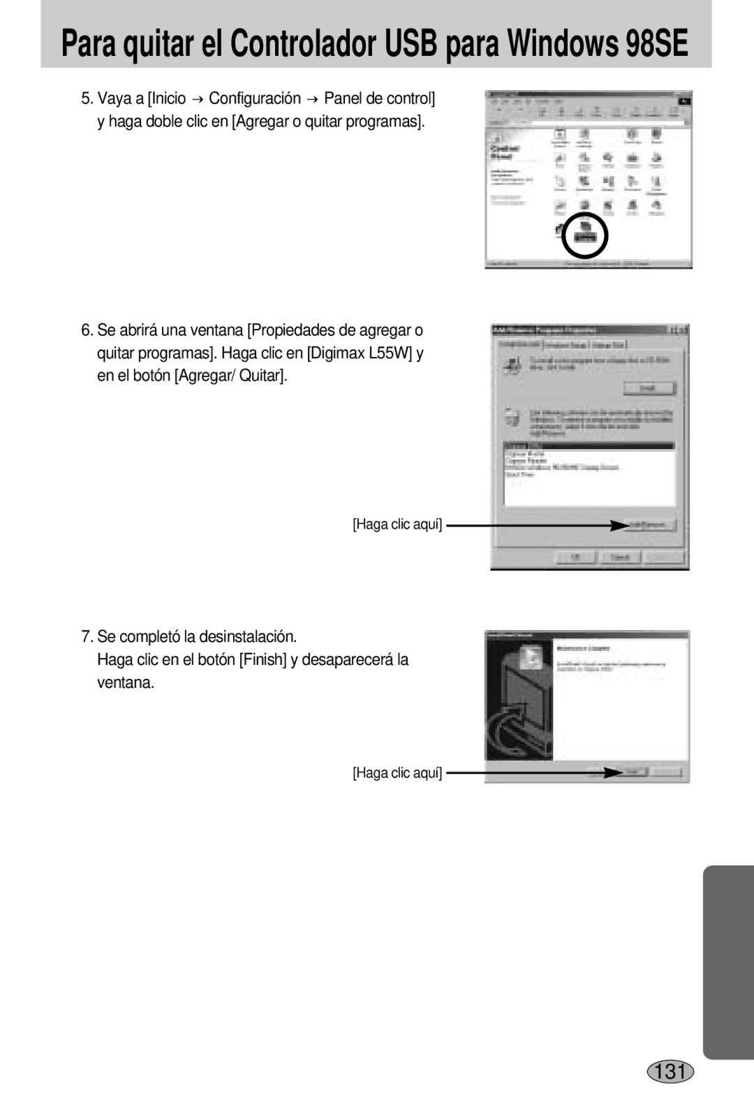 Samsung EC-L55WZSBA/E1 manual 131 