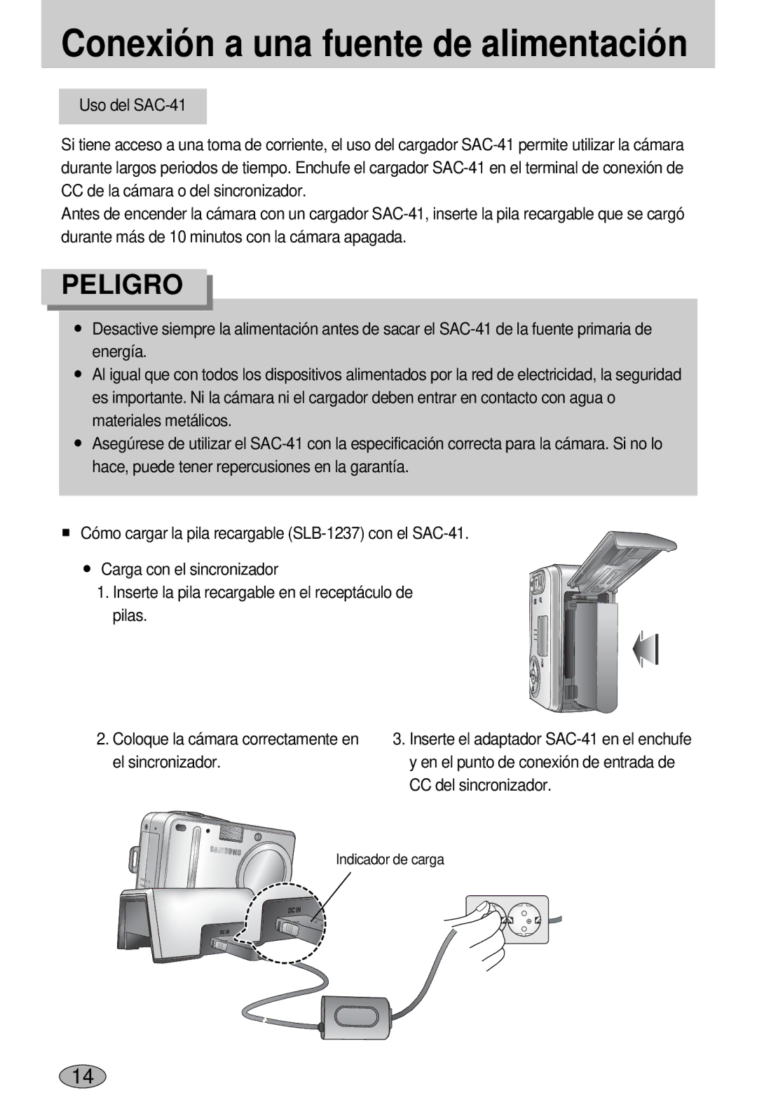 Samsung EC-L55WZSBA/E1 manual El sincronizador, CC del sincronizador 