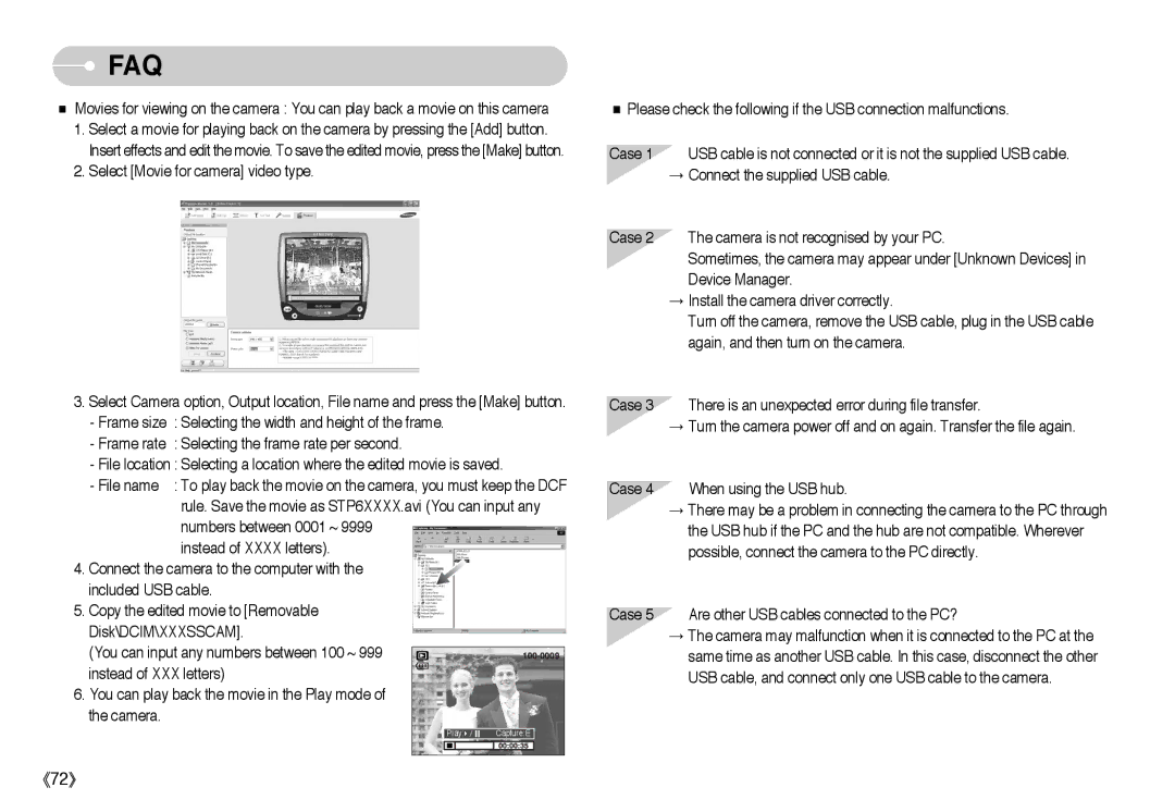 Samsung EC-L60ZZSBB/US, EC-L60ZZSBA/FR, EC-L60ZZBAA, EC-L60ZZBBA/DE, EC-L60ZZSBA/E1, EC-L60ZZBBA/US, EC-L60ZZBBB/E1 manual Faq 