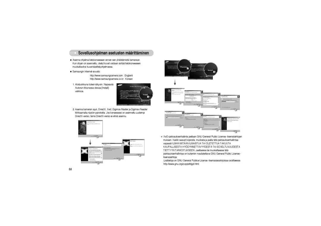 Samsung EC-L700ZBBA/DE, EC-L700ZSBA/DE, EC-L700ZBBA/FR, EC-L700ZBBA/E1 manual Sovellusohjelman asetusten määrittäminen 