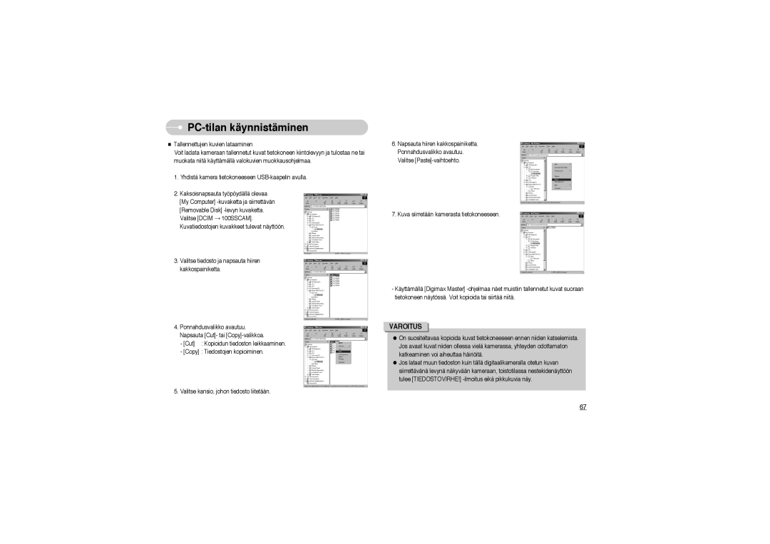 Samsung EC-L700ZBBA/E1, EC-L700ZSBA/DE, EC-L700ZBBA/FR, EC-L700ZSBA/FR, EC-L700ZSBA/E1, EC-L700ZBBA/DE manual Varoitus 