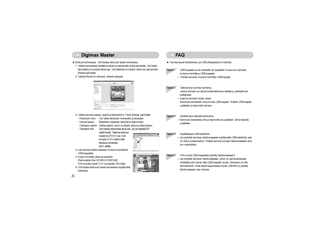 Samsung EC-L700ZBBA/FR, EC-L700ZSBA/DE, EC-L700ZBBA/E1, EC-L700ZSBA/FR, EC-L700ZSBA/E1, EC-L700ZBBA/DE manual Faq 