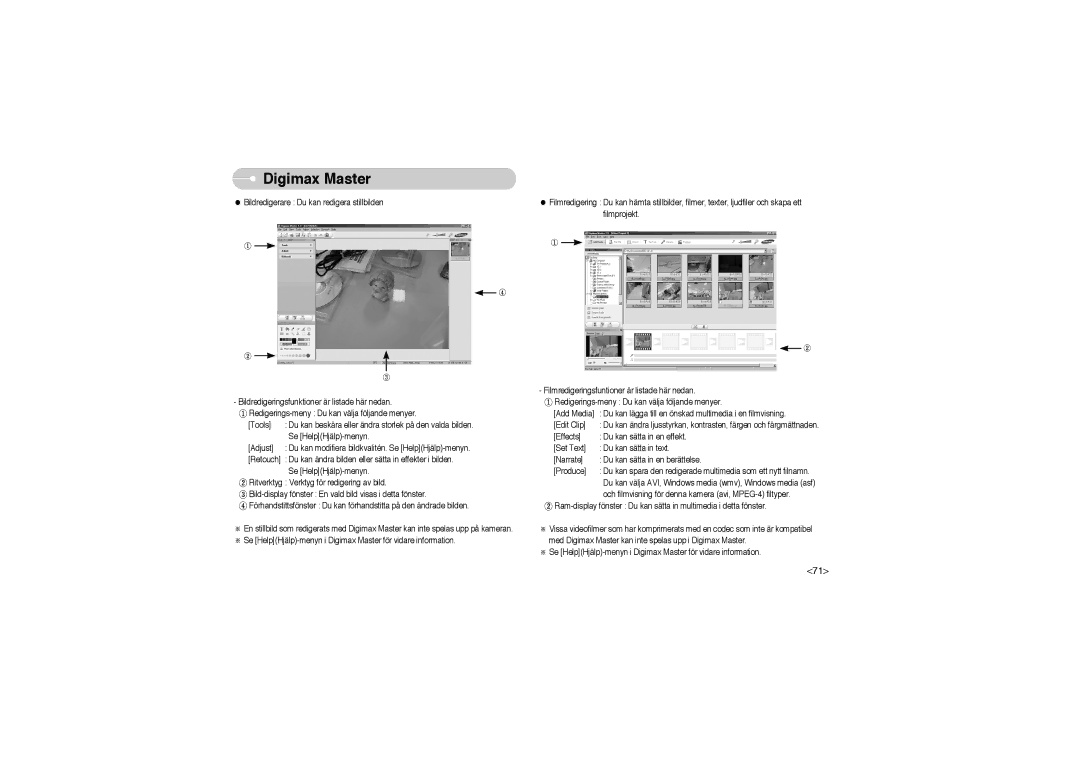 Samsung EC-L700ZSBA/DE, EC-L700ZBBA/FR, EC-L700ZBBA/E1, EC-L700ZSBA/FR, EC-L700ZSBA/E1, EC-L700ZBBA/DE manual Digimax Master 