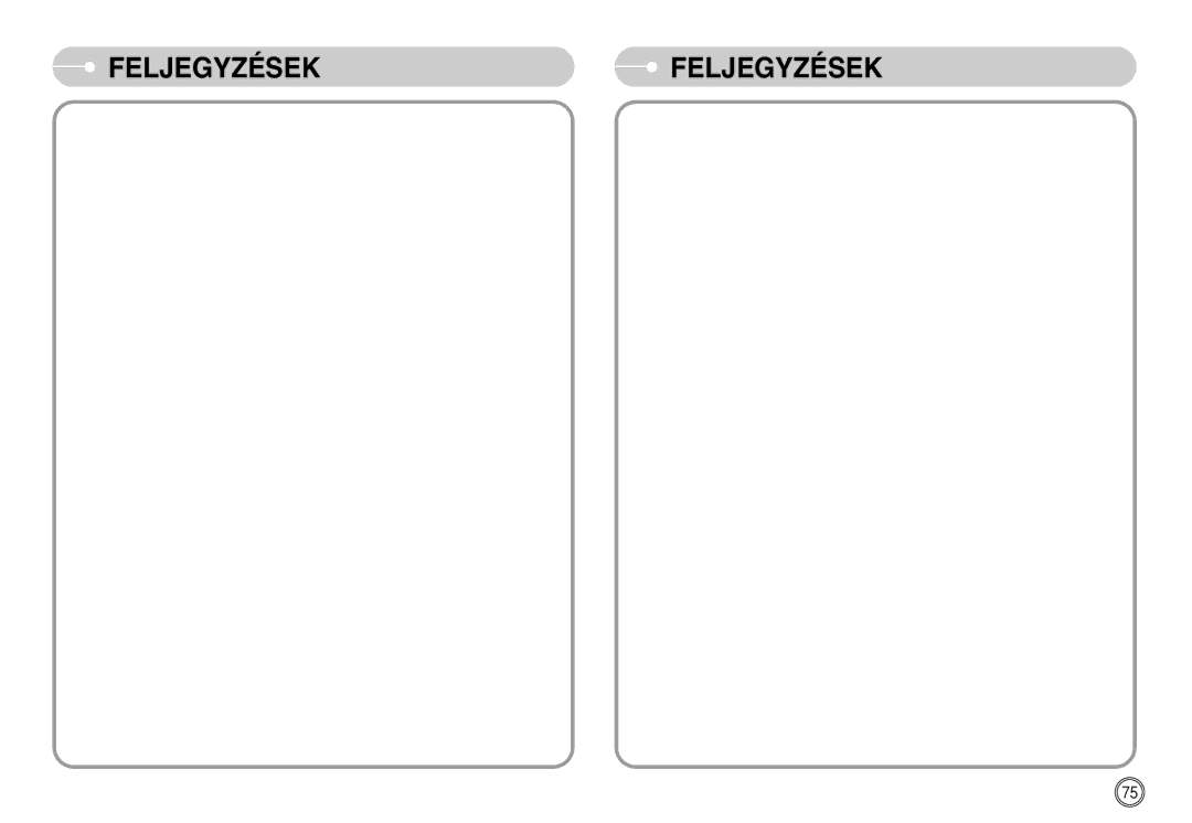 Samsung EC-L700ZBBA/E1, EC-L700ZSBA/DE, EC-L700ZBBA/FR, EC-L700ZSBE/E1, EC-L700ZBBE/E1 manual Feljegyzések Feljegyzések 