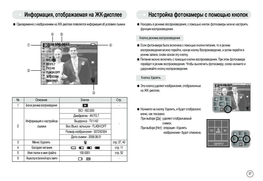 Samsung EC-X70ZZBAA, EC-L70ZZBBA/E1 manual Одновременно с изображением на, Съемки Стр 100-0001 Функции воспроизведения 