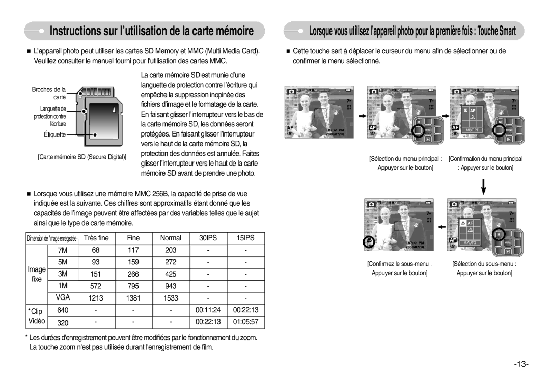 Samsung EC-L70ZZBBA/FR, EC-L70ZZSBA/FR, EC-L70ZZSBB/E1, EC-L70ZZBBA/DE manual 30IPS 15IPS, Vga 