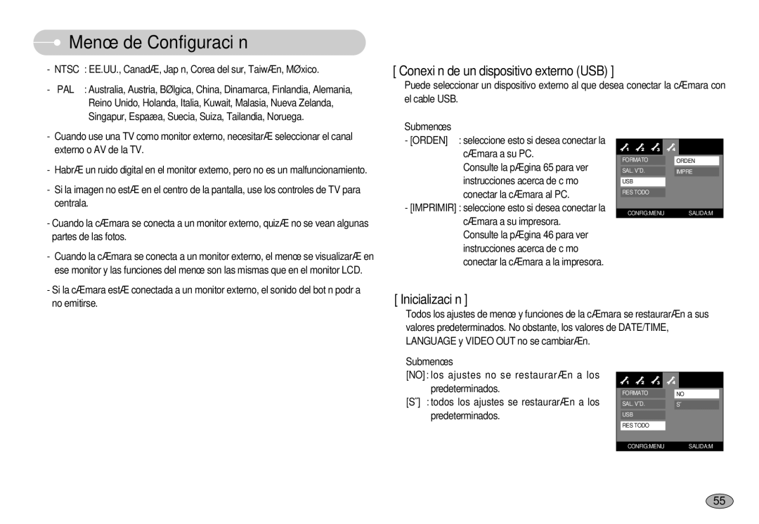 Samsung EC-L70ZZSBB/E1, EC-L70ZZBBA/DE manual Conexión de un dispositivo externo USB 