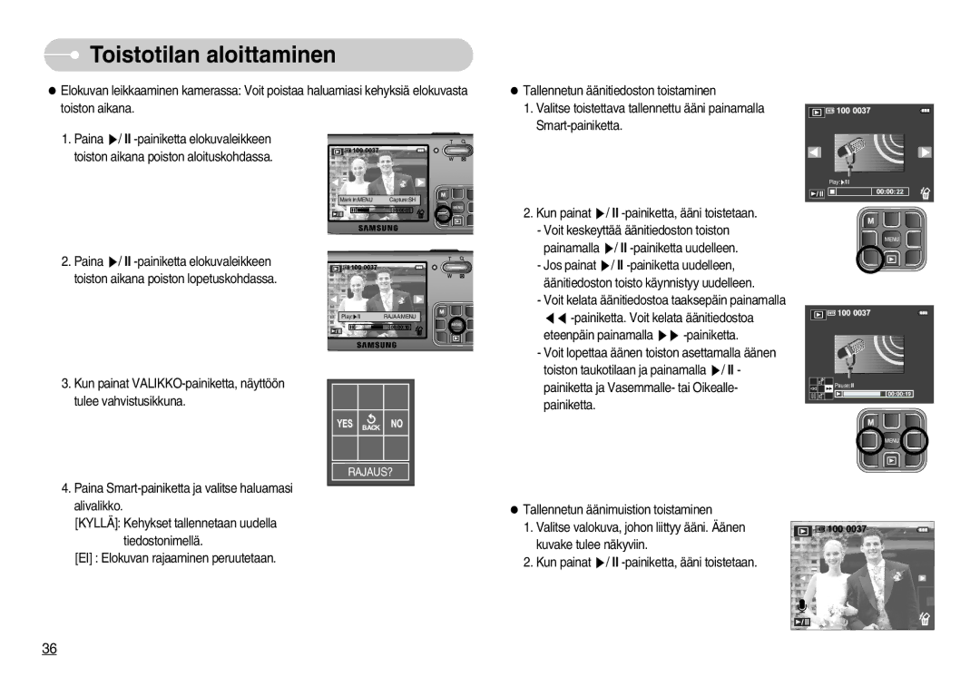 Samsung EC-L70ZZBBA/DE, EC-L70ZZSBB/E1 manual Rajaus? 