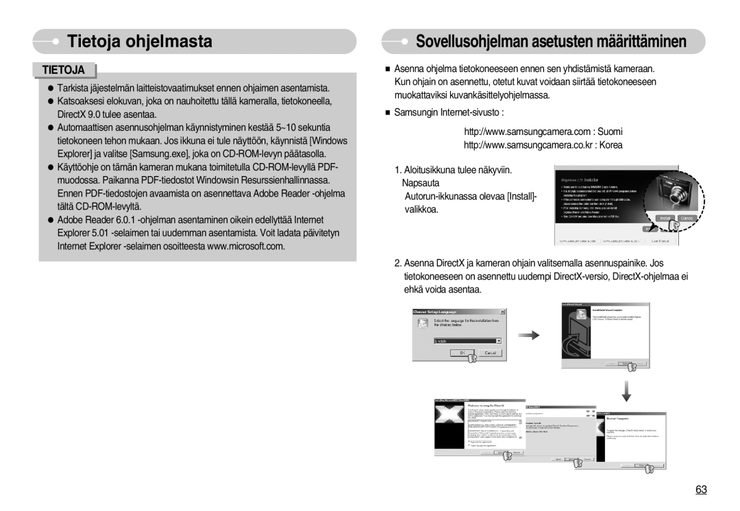 Samsung EC-L70ZZSBB/E1, EC-L70ZZBBA/DE manual Sovellusohjelman asetusten määrittäminen 