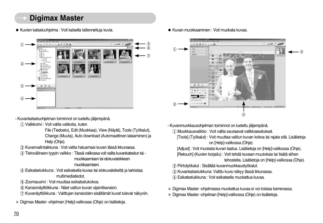 Samsung EC-L70ZZBBA/DE, EC-L70ZZSBB/E1 manual Digimax Master 