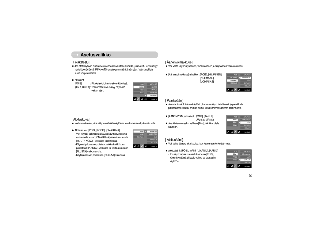 Samsung EC-L73ZZSBA/E1, EC-L73ZZSBA/DE, EC-L73ZZBBA/DE manual Pikakatselu 