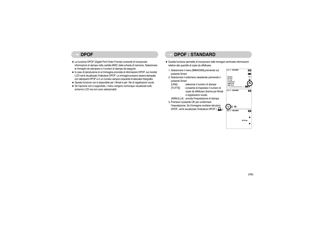 Samsung EC-L73ZZBBB/E1, EC-L73ZZSBA/DE, EC-L73ZZBBA/E1, EC-L73ZZBBA/DE, EC-L73ZZSBA/E1, STW-L73S, STW-L73B, EC-L73ZZSBB/E1 Dpof 