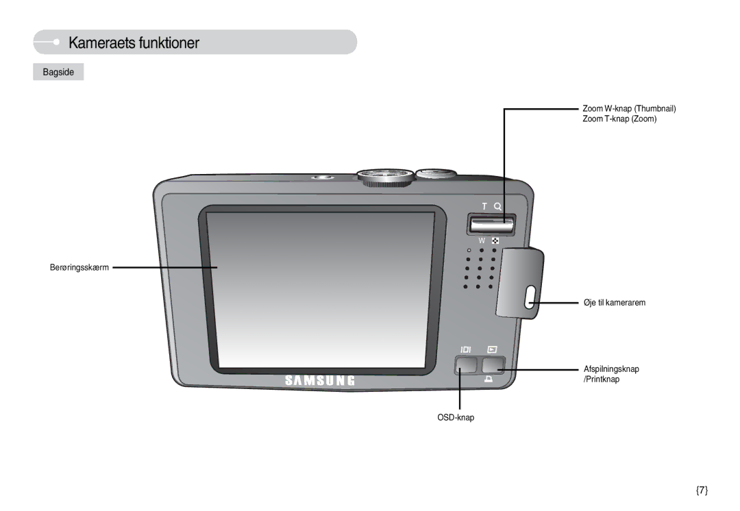 Samsung EC-L74WZBBA/FI, EC-L74WZSBA/DE, EC-L74WZBBA/DE, EC-L74WZBBA/DK, EC-L74WZBBB/E2, EC-L74WZSBC/E2, EC-L74WZBBC/E2 Bagside 