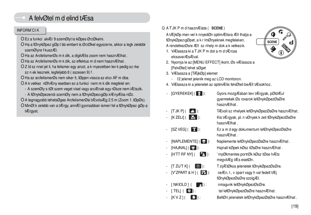 Samsung EC-L74WZBBA/NL manual Fényképezendõ személy nem a fényképezõgép irányába néz, Használható, Megvilágítás esetén 