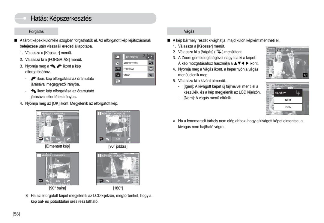 Samsung EC-L74WZBBA/FR, EC-L74WZSBA/DE, EC-L74WZBBA/DE manual Menüikont, Menü jelenik meg Válassza ki a kívánt almenüt 