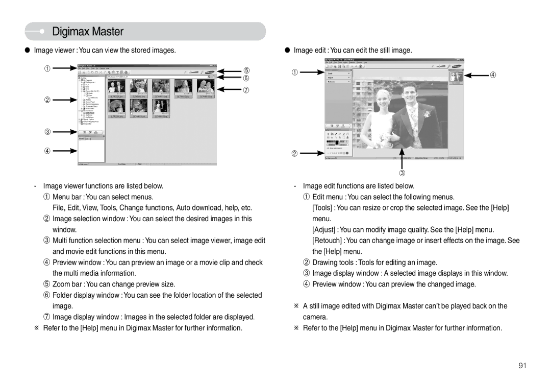 Samsung EC-L74WZSBD/E1, EC-L74WZSBA/FR, EC-L74WZSBA/DE, EC-L74WZSBA/E3, STC-L74WB Movie edit functions in this menu, Image 