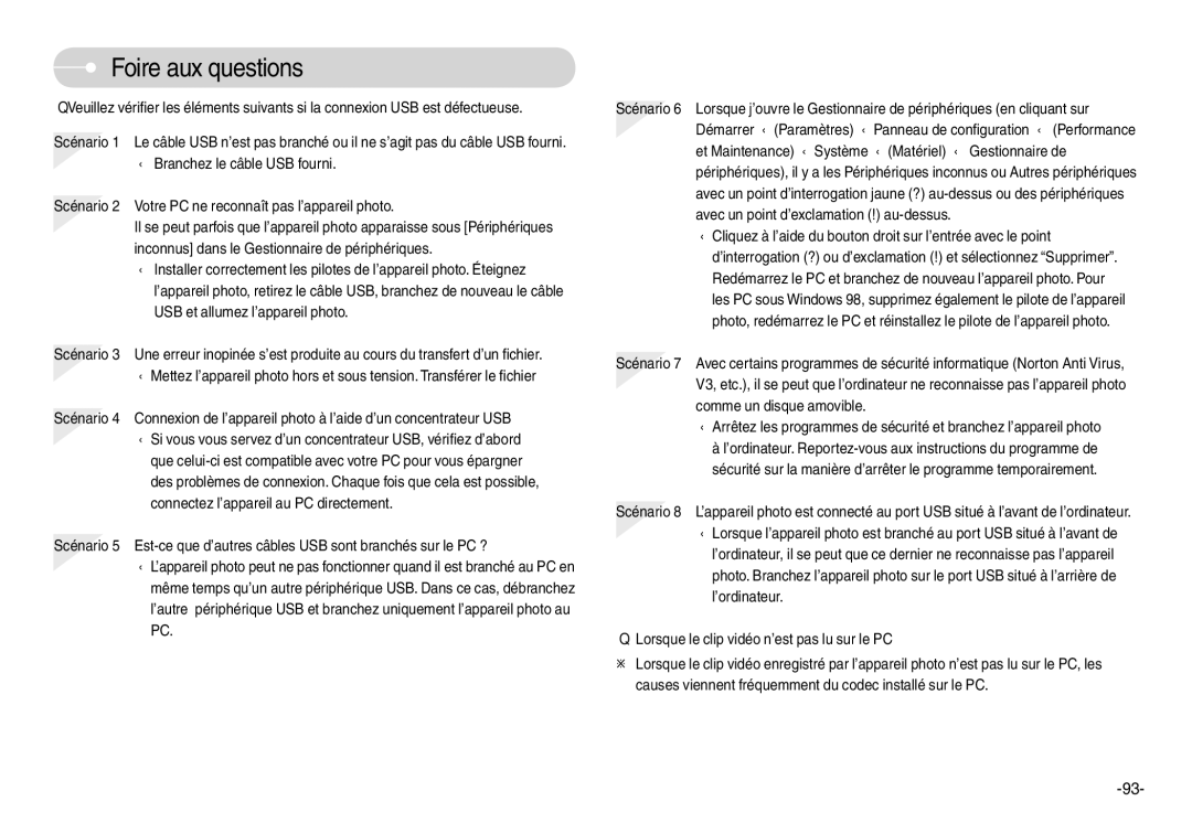 Samsung EC-L74WZBBA/DE, EC-L74WZSBA/FR, EC-L74WZSBA/DE, EC-L74WZSBA/E3, EC-L74WZSBA/E1, EC-L74WZBBA/E1 Foire aux questions 