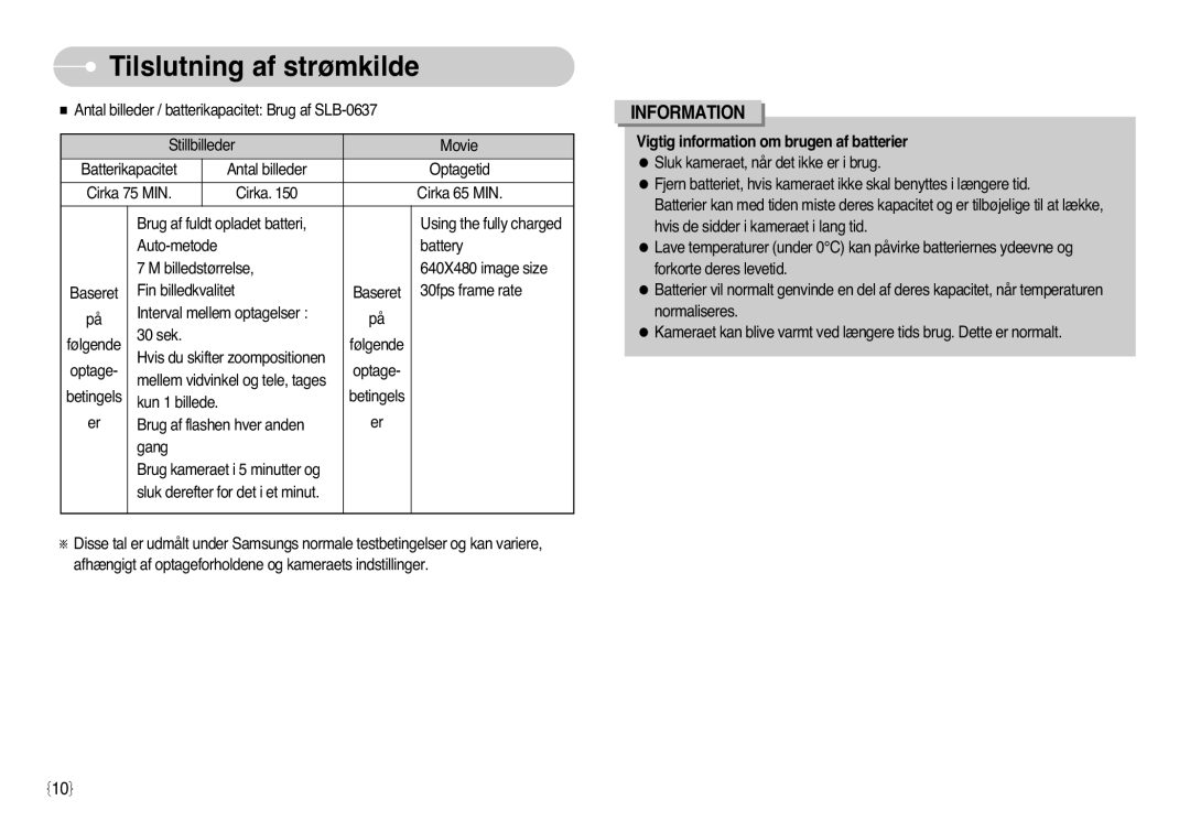 Samsung EC-L77ZZBBA/DE, EC-L77ZZBBA/E1 manual Information 