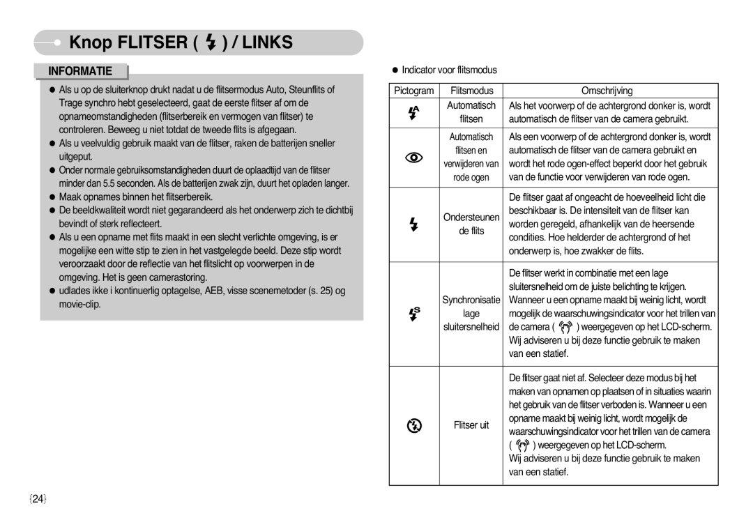 Samsung EC-L77ZZBBA/DE, EC-L77ZZBBA/E1 manual Als een voorwerp of de achtergrond donker is, wordt 