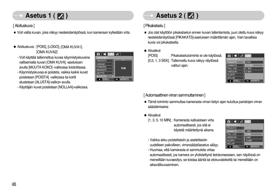 Samsung EC-L77ZZBBA/DE, EC-L77ZZBBA/E1 manual Aloituskuva 