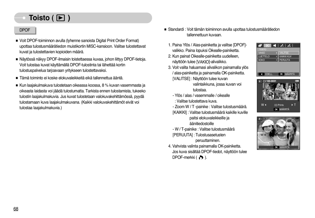 Samsung EC-L77ZZBBA/DE, EC-L77ZZBBA/E1 manual Vakio 