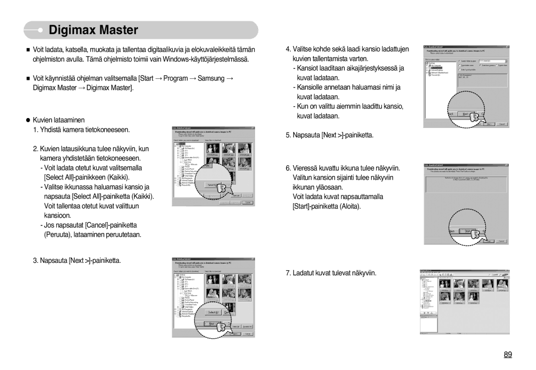 Samsung EC-L77ZZBBA/E1, EC-L77ZZBBA/DE manual Digimax Master 